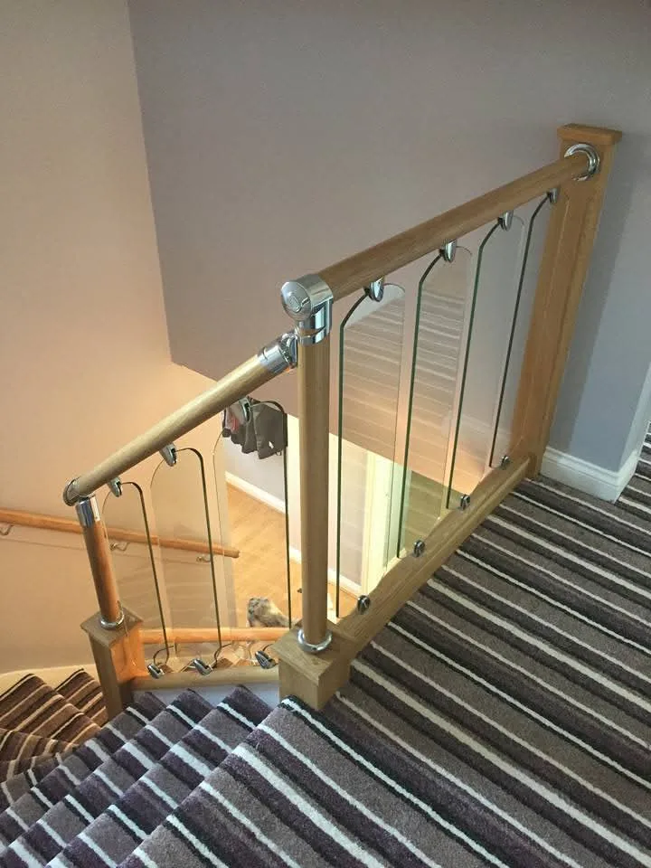 New timber staircase fitted in a Gloucestershire home
